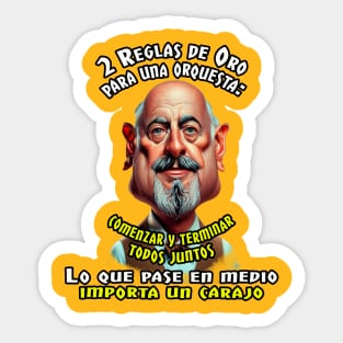 2 Reglas de Oro para una orquesta: Sticker